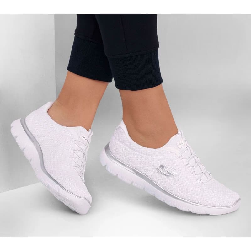 Dámska rekreačná obuv SKECHERS Summits Slip-Ins W white silver 6