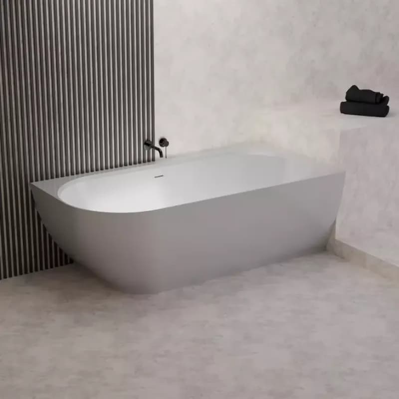 Vaňa Nelza 175x82 ľavý konglomerát biela matná 1