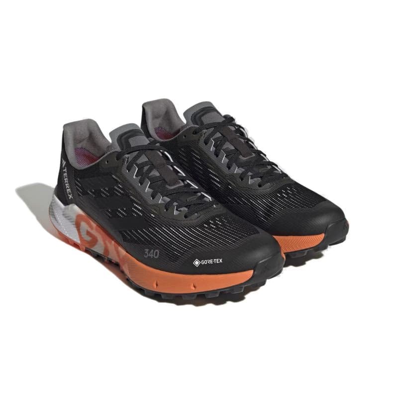 Pánska bežecká trailová obuv ADIDAS Terrex Agravic Flow 2 GTX core black core black orange 3