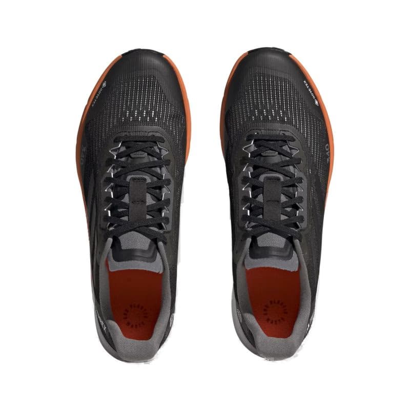 Pánska bežecká trailová obuv ADIDAS Terrex Agravic Flow 2 GTX core black core black orange 5