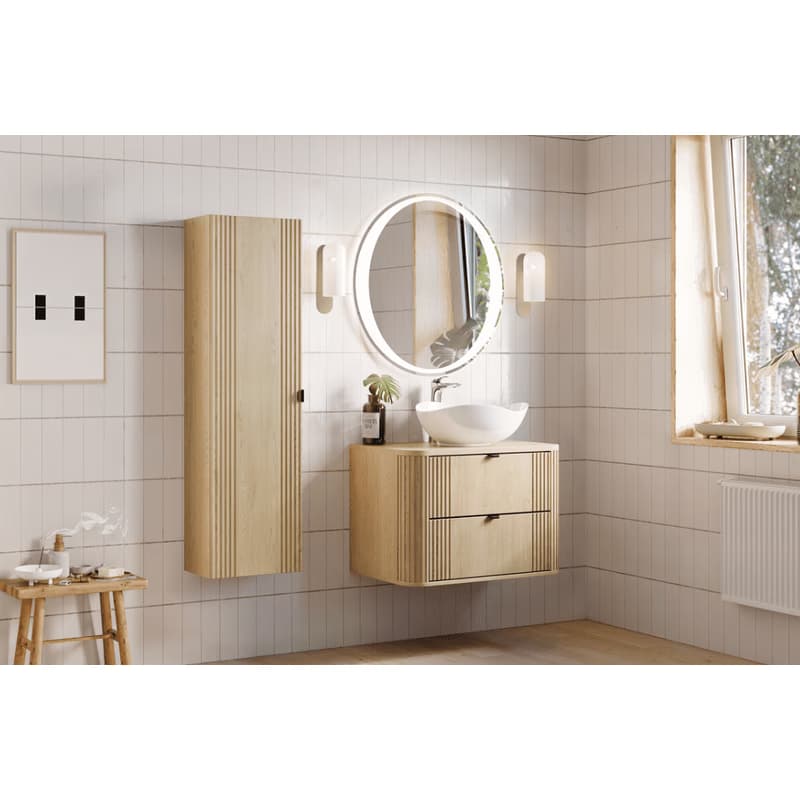 ArtCom Doska pod umývadlo OVALIA | dub cremona Typ: Doska 100 cm / 89-100 4