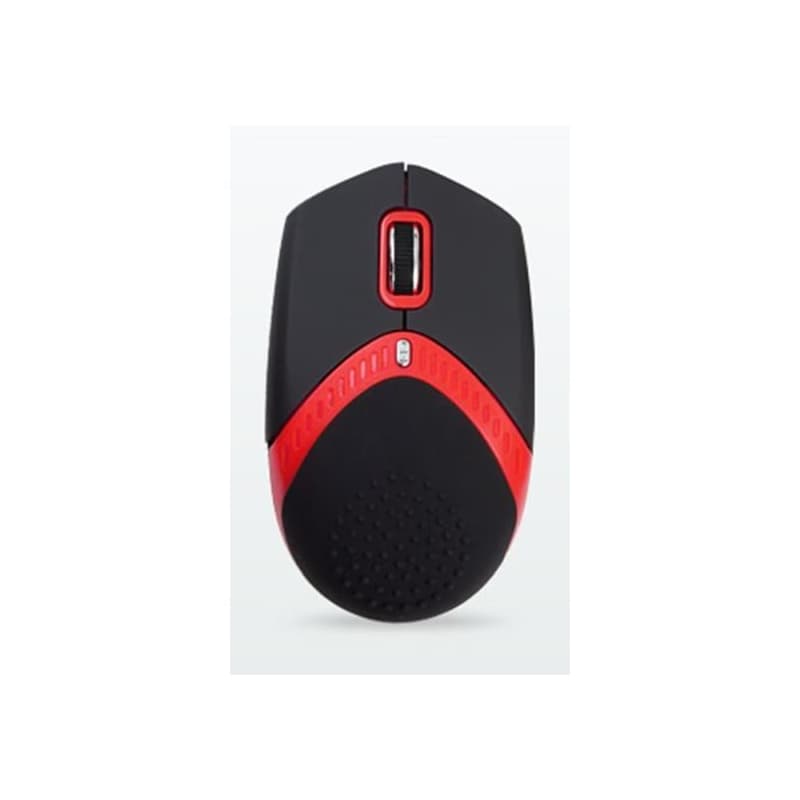 AMEI AM-M101R/Ergonomická/Optická/1 600 DPI/Drôtová USB/Čierna-červená