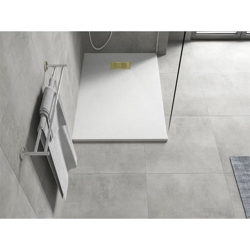 MEXEN/S - Hugo sprchová vanička SMC 100x90, biela, krytka zlatá 42109010-G 6