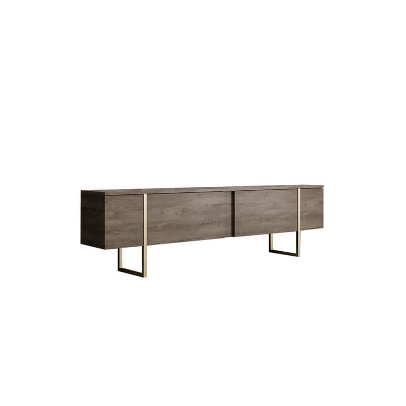 Living Room Furniture Set Luxe - Walnut, Gold 6