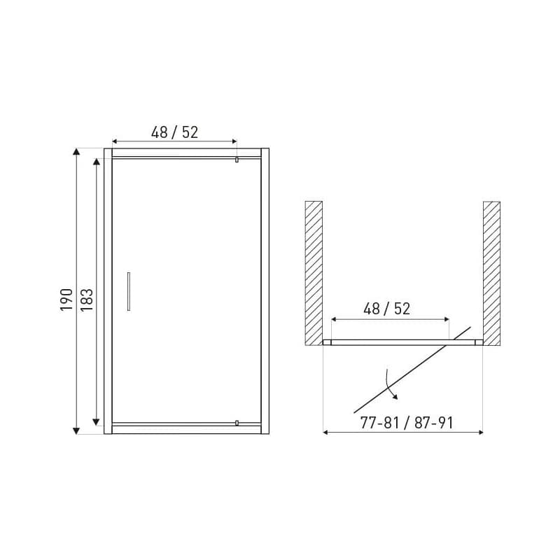 KERRA - Dvere sprchové Tomar DR 90 5907548114709 2