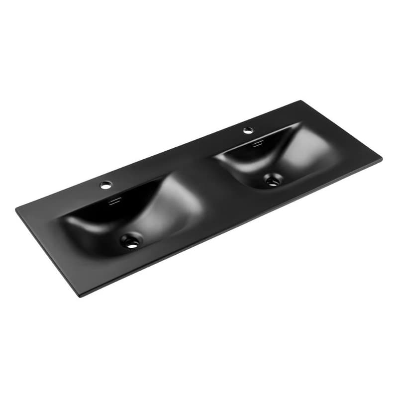 ArtCom Keramické umývadlo SKY1 120D | čierny mat 120 cm