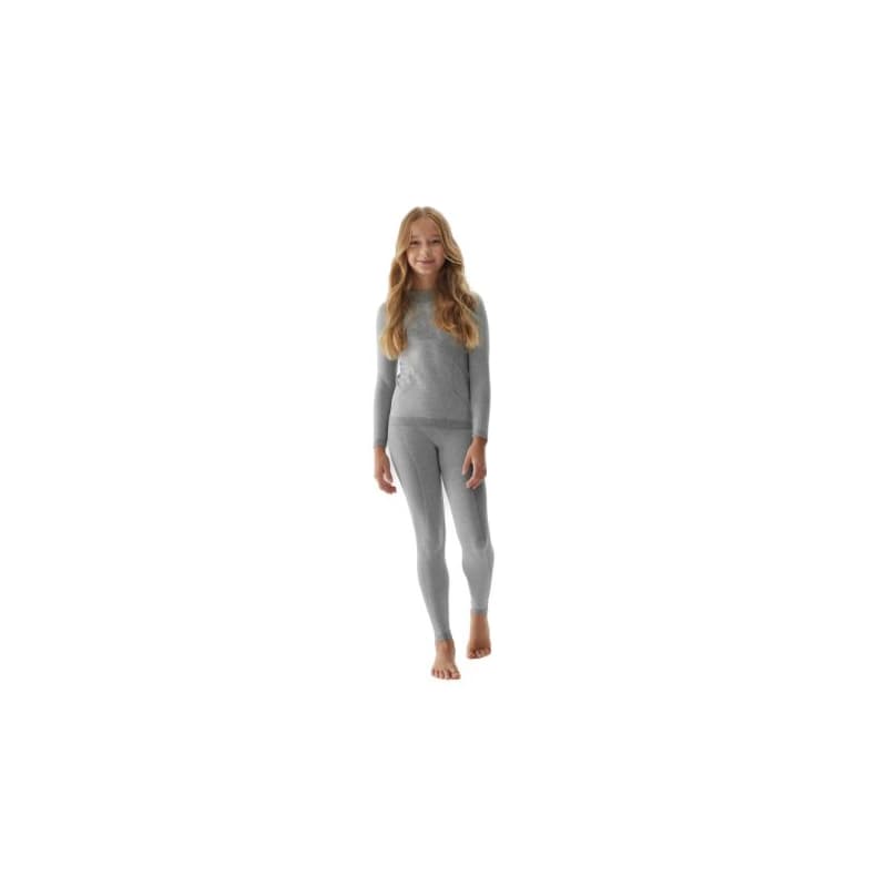 Dievčenské termoprádlo vrchný a spodný diel 4F JUNIOR SEAMLESS UNDERWEAR-JAW23USEAF110-27M-COLD LIGHT GREY MELANGE