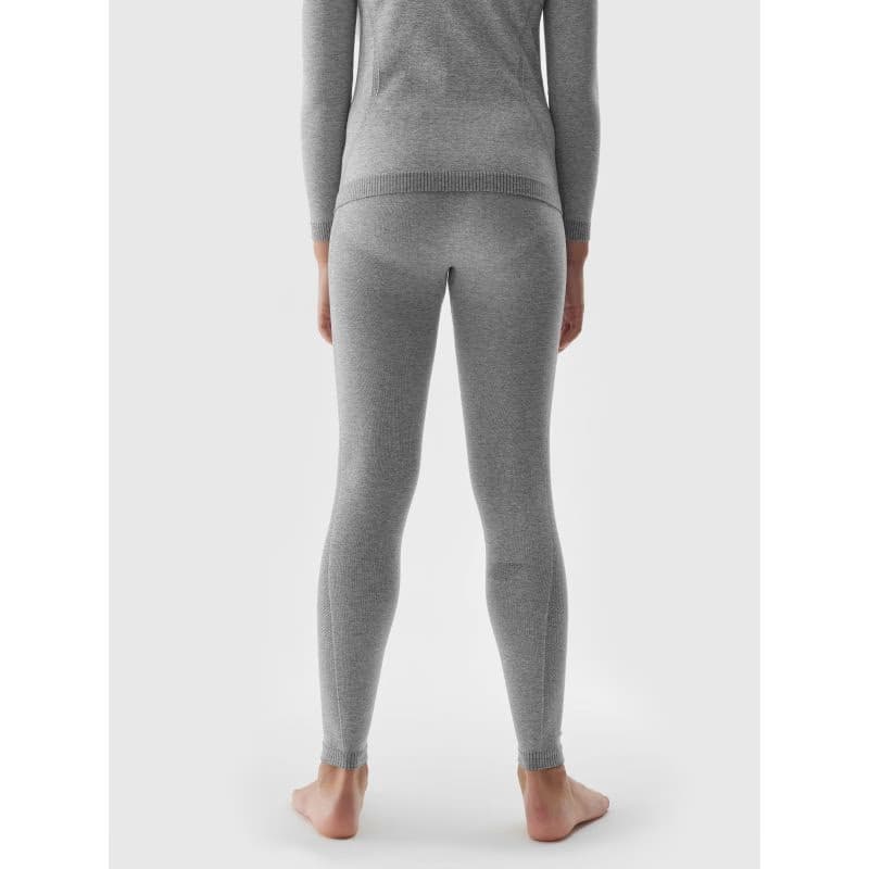 Dievčenské termoprádlo vrchný a spodný diel 4F JUNIOR SEAMLESS UNDERWEAR-JAW23USEAF110-27M-COLD LIGHT GREY MELANGE 6