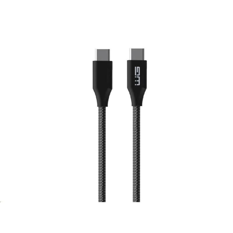 WG - Dátový kábel Type-C na Type-C, 1, 5 metrov, 5A, 140W, čierna