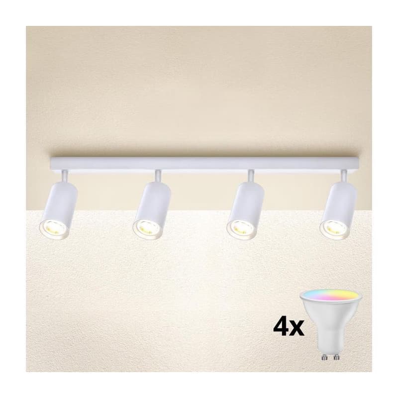 Brilagi - LED RGBW stmievateľné bodové svietidlo SELE 4xGU10/4,8W/230V biela BG0808+4xAI2382
