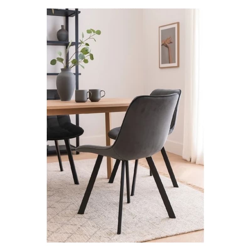 Elvisia Jedálenská stolička FREYA | tmavá sivá 2