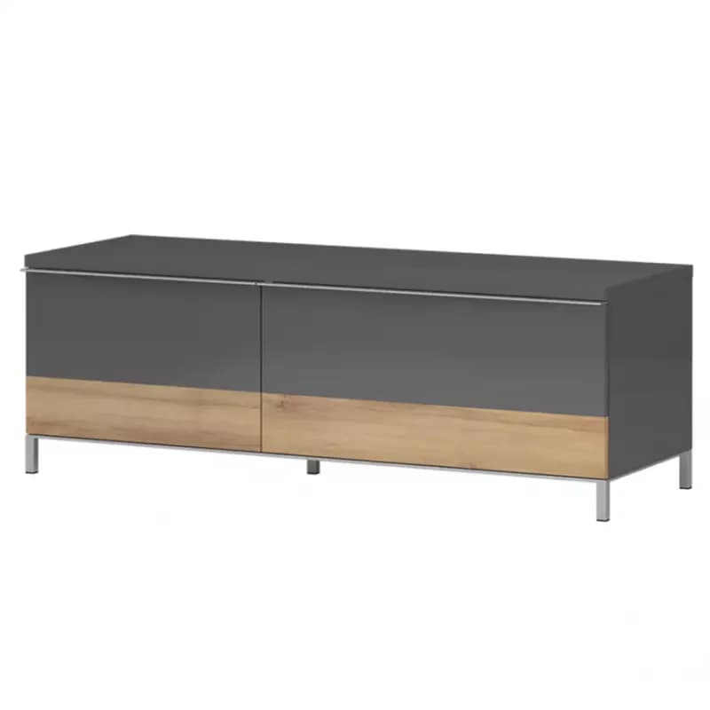 TV stolík Onyx TV130-1K1F/ON lakované anthracite/pacific walnut 1