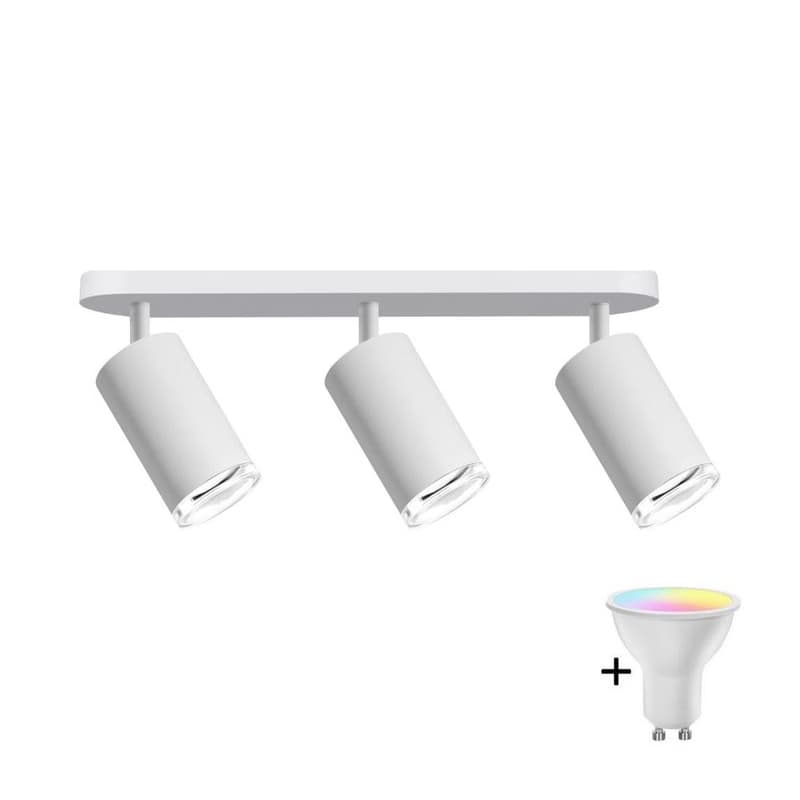 LED RGBW stmievateľné kúpeľňové bodové svietidlo TURYN 3xGU10/4,8W/230V IP44 biela SA1910+3xAI2382 1