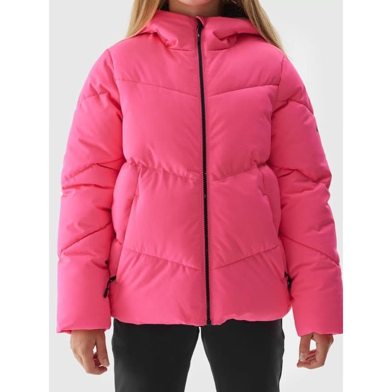 Dievčenská lyžiarska bunda 4F JUNIOR TECHNICAL JACKET-JAW23TTJAF293-55N-HOT PINK NEON 6