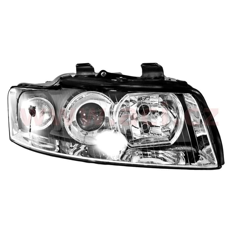 12/02- přední světlo XENON D1S+H7 chromové (bez jednotky, bez výbojky, bez motorku) (aut. ovládané) (ne Cabrio) P 1