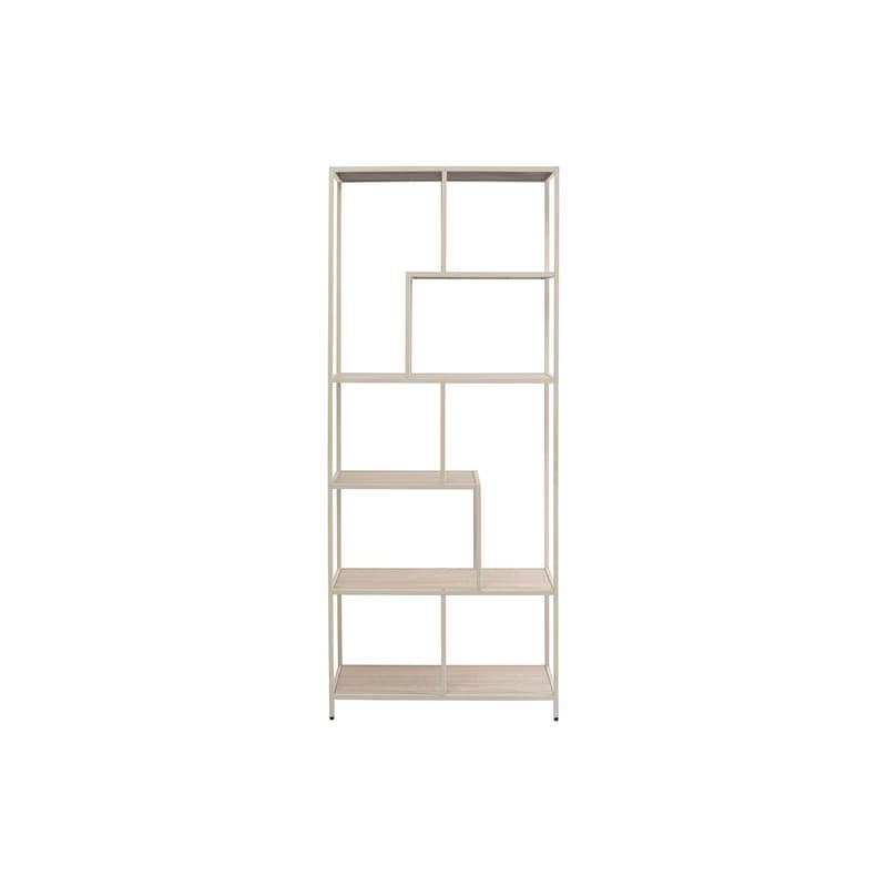 Loftie regál 77x185 cm sivo-béžový
