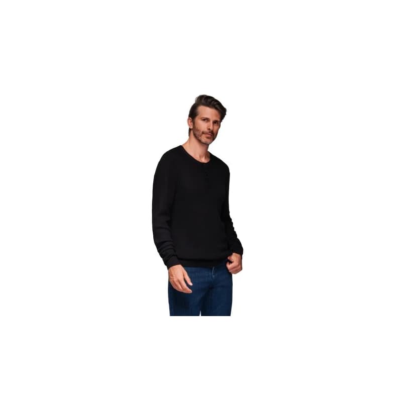 Pánsky sveter OMBRE Sweater OM-SWSW-0182 V-2 black