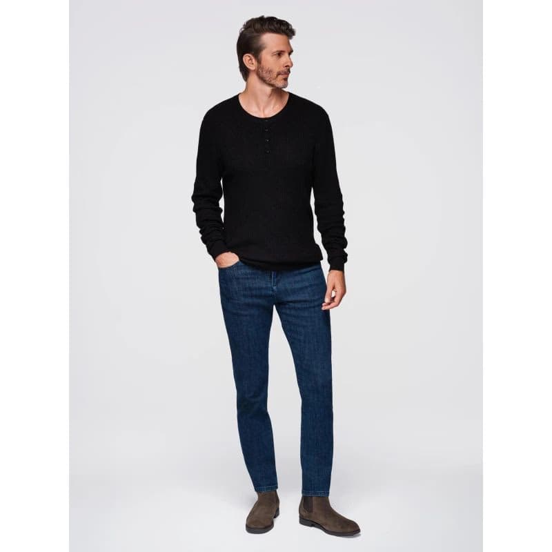 Pánsky sveter OMBRE Sweater OM-SWSW-0182 V-2 black 4