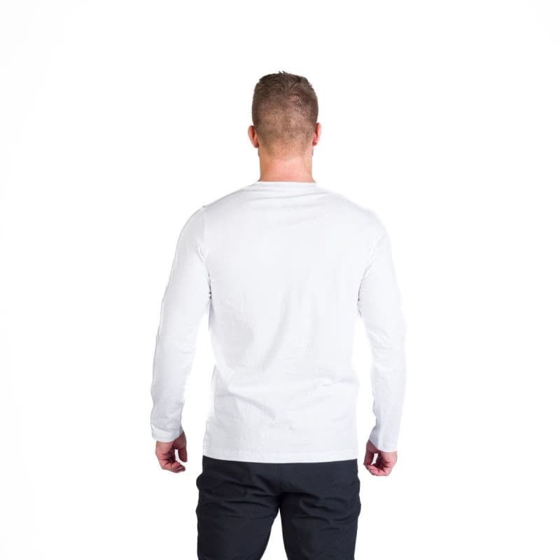 Pánske turistické tričko s dlhým rukávom NORTHFINDER CLAIR-377white 4