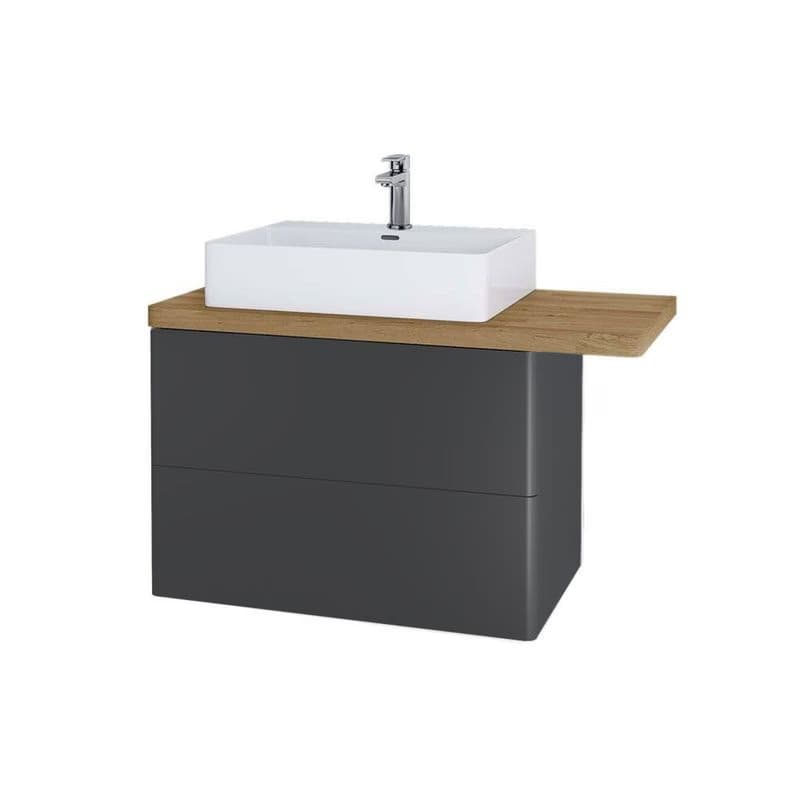 Mereo Siena, kúpeľňová skrinka 80 cm, antracit mat CN431S 4