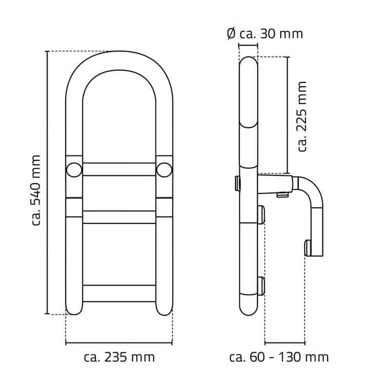 RIDDER - HANDICAP Podperné madlo na vaňu, biela A00300101 5