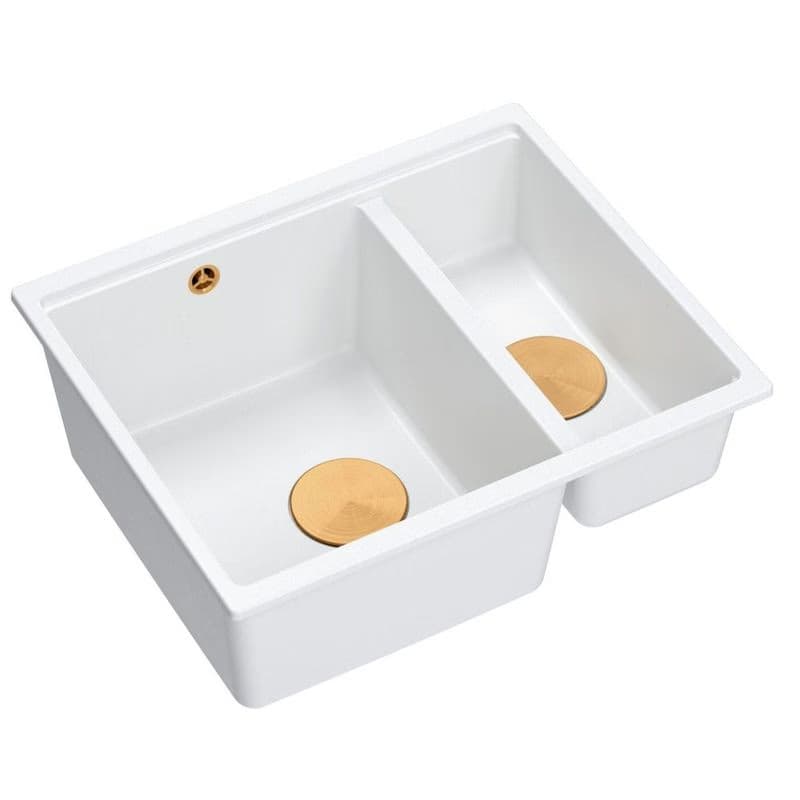 Quadron Quadron - Granitový drez Logan 150 White Meď HCQL5646U1-C1_U 5
