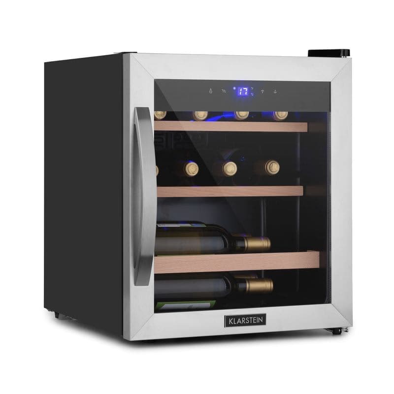 Klarstein Vinetage 12 Uno, vinotéka, 46 l, 12 fliaš, 4-18°C, 40 dB, sklo 1