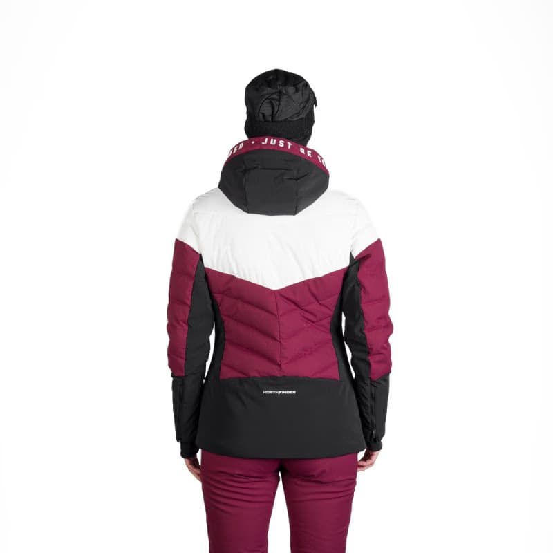 Dámska lyžiarska bunda NORTHFINDER NANETTE-510cherry 5