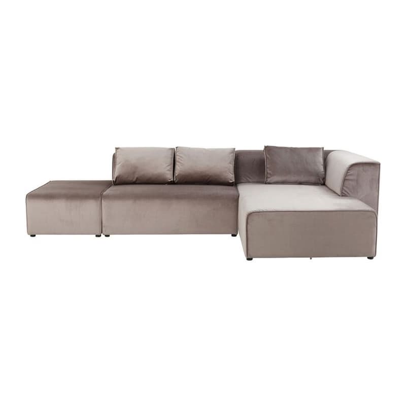 Infinity Taupe sedačka sivohnedý zamat pravá