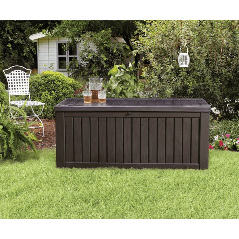 KETER Úložný box WOODROCK 570L | hnedá 3