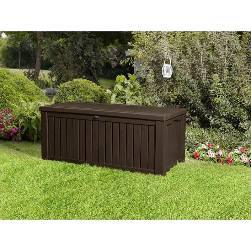 KETER Úložný box WOODROCK 570L | hnedá 5