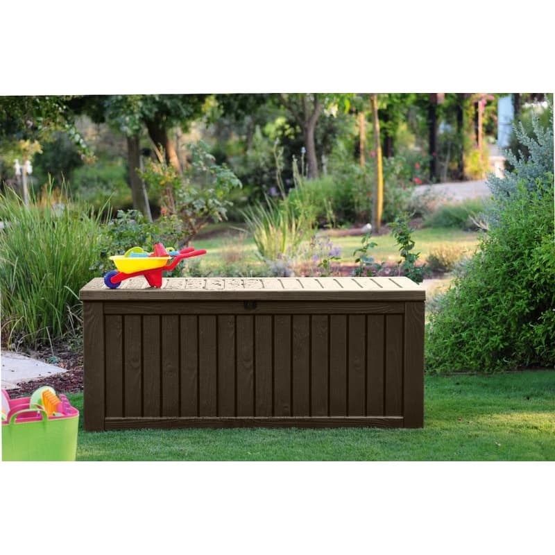 KETER Úložný box WOODROCK 570L | hnedá 6
