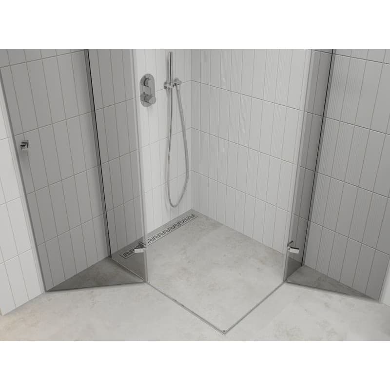 MEXEN/S - ROMA sprchovací kút 80x70, transparent, chróm 854-080-070-02-00 5