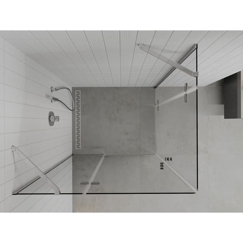 MEXEN/S - ROMA sprchovací kút 80x70, transparent, chróm 854-080-070-02-00 6
