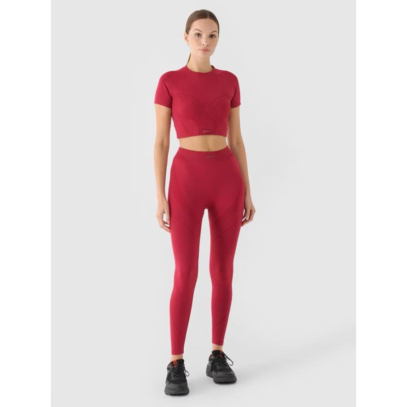 Dámske legíny 4F TIGHTS FNK F389-RAW24TFTIF389-60S-BURGUNDY 2