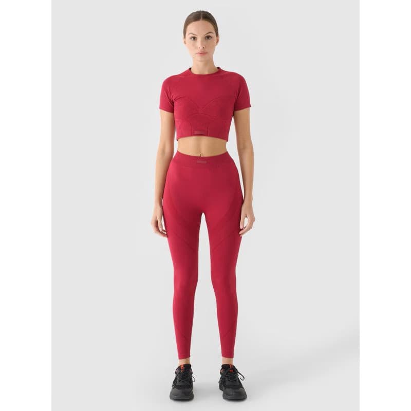 Dámske legíny 4F TIGHTS FNK F389-RAW24TFTIF389-60S-BURGUNDY 3