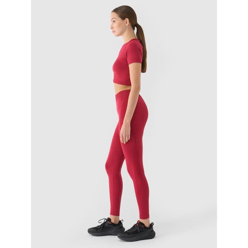 Dámske legíny 4F TIGHTS FNK F389-RAW24TFTIF389-60S-BURGUNDY 4