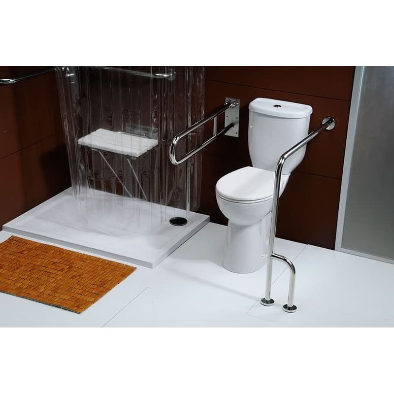 SAPHO - HANDICAP WC kombi misa zvýšená 36,3x67,2cm, spodný odpad BD301.410.00 5