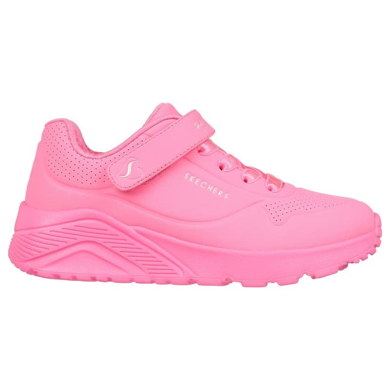 Dievčenská rekreačná obuv SKECHERS Uno Lite K neon pink 2