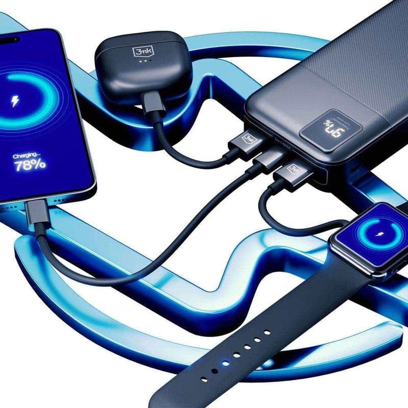 3mk powerbanka - PowerHouse 20000 mAh, USB-C + USB-A 2