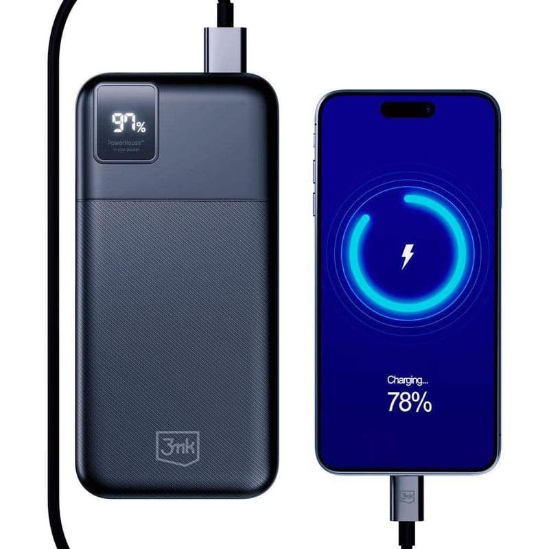 3mk powerbanka - PowerHouse 20000 mAh, USB-C + USB-A 3
