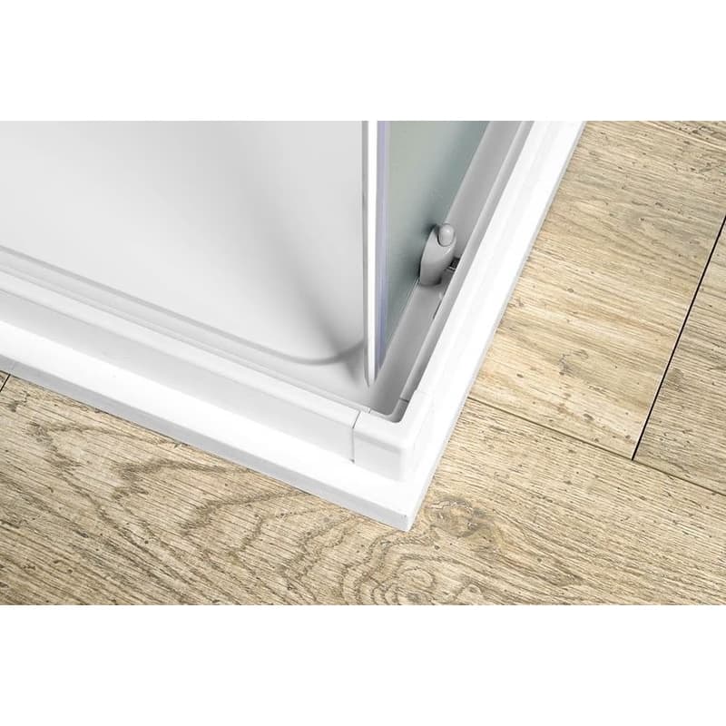 AQUALINE - ALAIN štvorcová sprchová zástena, 700x700, sklo Brick BTQ700 4