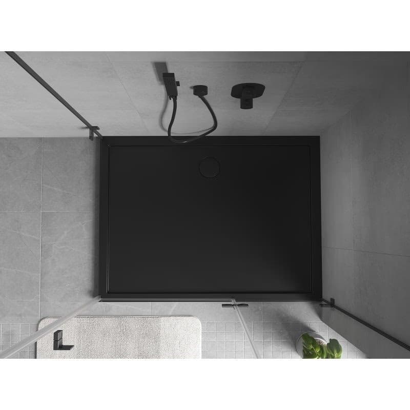 MEXEN - Flow sprchová vanička obdĺžniková slim 90 x 100, čierna mat 46R709010 4
