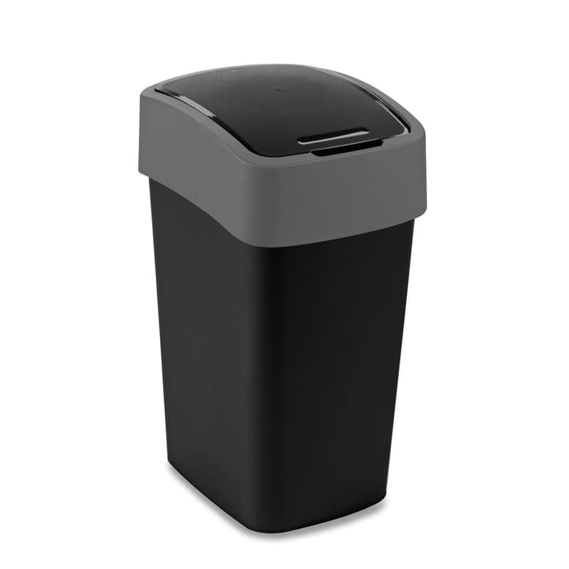 CURVER Odpadkový kôš FLIP BIN 25l | čierna / strieborná 1
