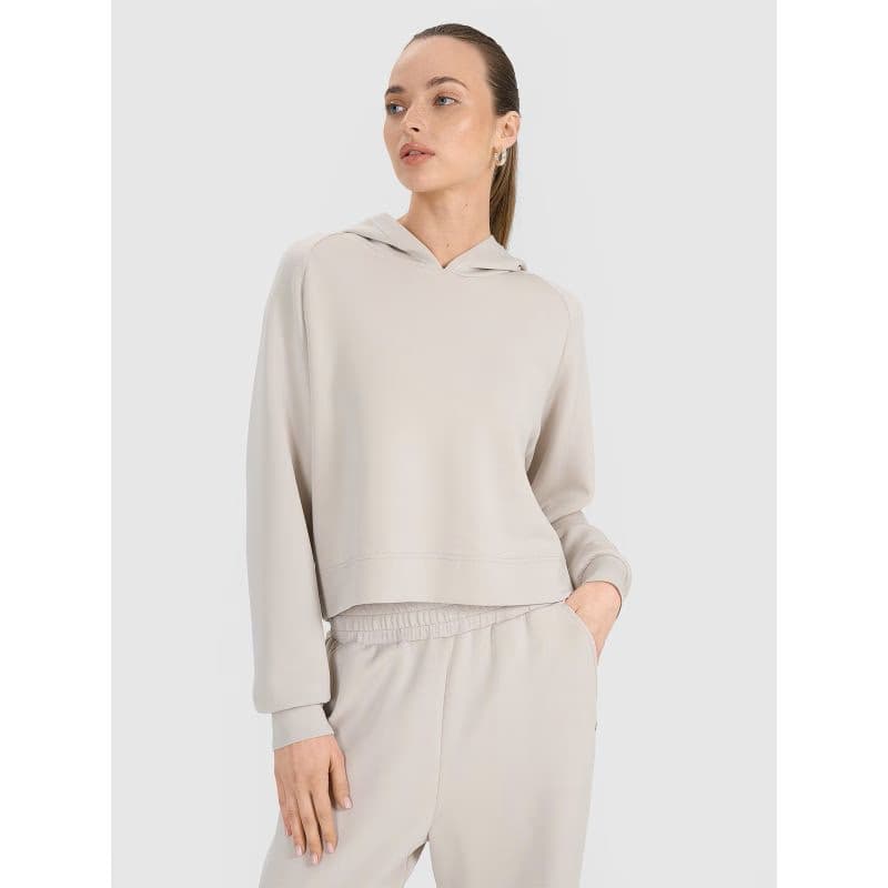 Dámska mikina s kapucňou 4F SWEATSHIRT F1562-83S-BEIGE 2