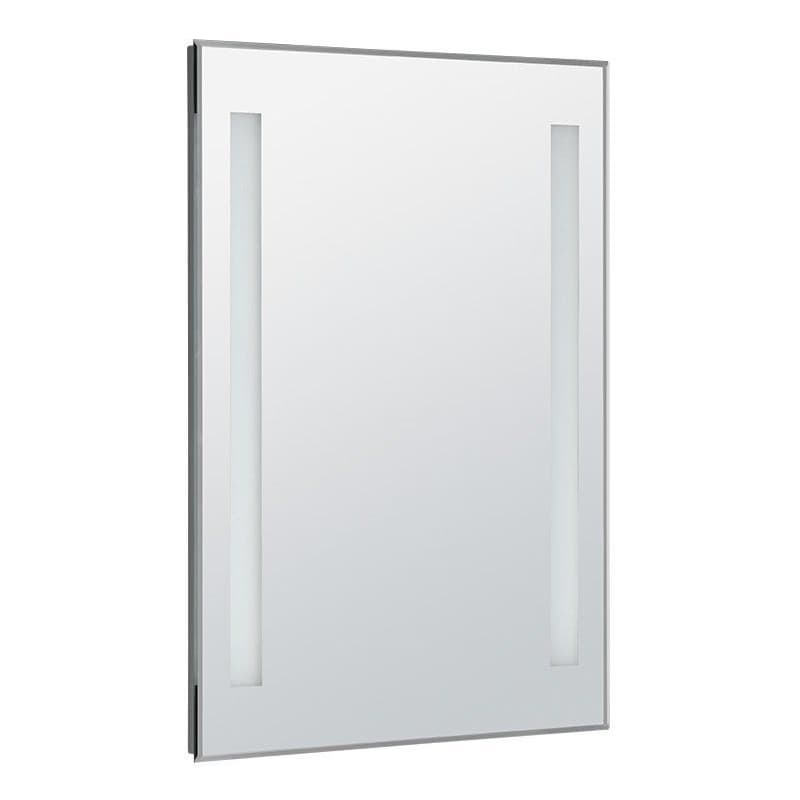 AQUALINE - Zrkadlo s LED osvetlením 50x70cm, gombíkový vypínač ATH5