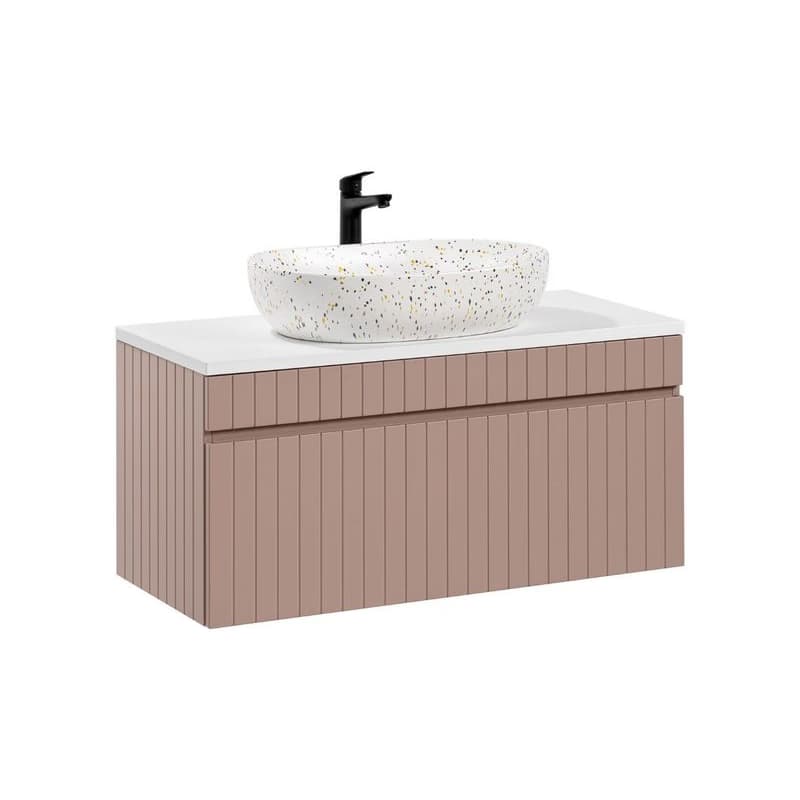 ArtCom Kúpeľňová skrinka s umývadlom a doskou ICONIC Rose DU100/1 | 100 cm 1