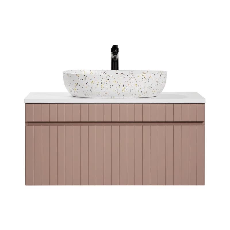 ArtCom Kúpeľňová skrinka s umývadlom a doskou ICONIC Rose DU100/1 | 100 cm 2