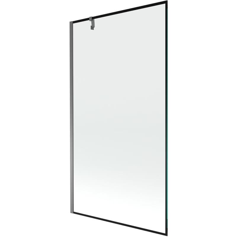 MEXEN/S - Next vaňová zástena FIX 100 x 150, čierna vzor, grafit metal 895-100-000-00-70-95