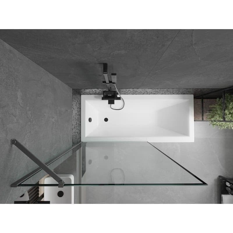 MEXEN/S - Next vaňová zástena FIX 100 x 150, čierna vzor, grafit metal 895-100-000-00-70-95 4